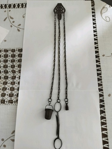 French antique chatelaine - french,