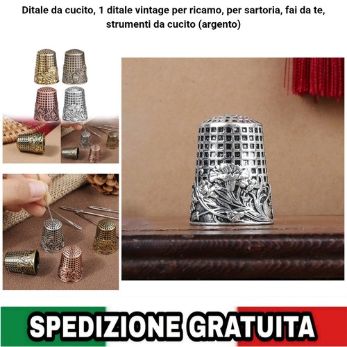 Ditale cucito vintage - ditale, da